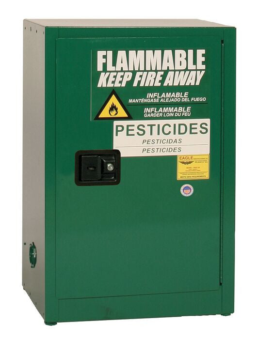 20-Gal Pesticide Green Safety Cabinet, Manual Close - manufacturer product image 1