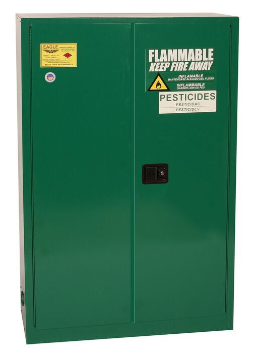 45-Gal Pesticide Green Safety Cabinet, Self-Closing - manufacturer product image 1