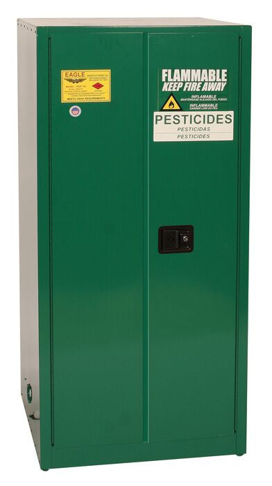 60-Gal Pesticide Green Safety Cabinet, Manual Close - manufacturer product image 1