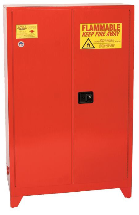60-Gal Paint & Ink Manual Close Red Safety Cabinet w/ Legs - manufacturer product image 1