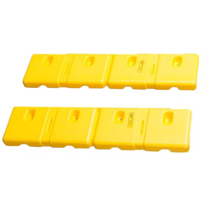 10 inch Wall Protector - Set of Two, yellow - Facility Protection