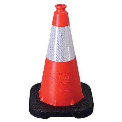 18" Traffic Cone, 3lb, Orange Polyethylene - Traffic Safety Supplies