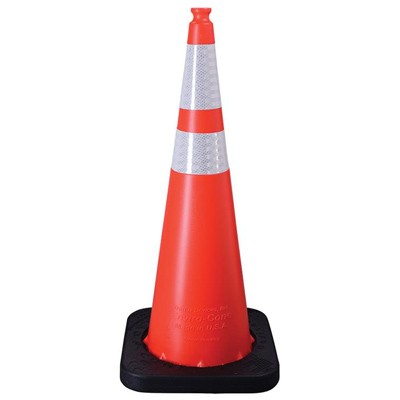 36" Traffic Cone, 12lb, Orange Polyethylene - Traffic Safety Supplies