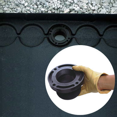 Railroad Track Pan 3in Bulkhead Drain Fitting (Poly Model) - Railroad Track Pans