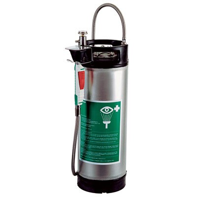 Portable Eye Wash 4-Gal. Pressurized, stainless steel - Emergency Showers & Eyewash