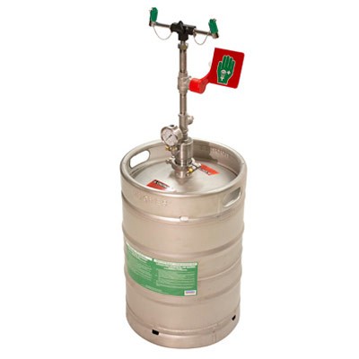 Portable Eye Wash 15-Gal. Pressurized, stainless steel - Emergency Showers & Eyewash