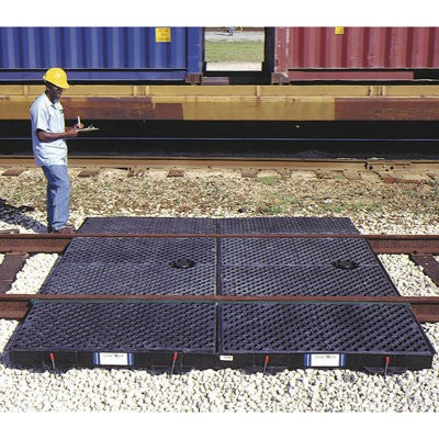 Railroad Track Pan 9' System (Poly Model), polyethylene - Railroad Track Pans