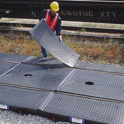 Railroad Track Pan 9' System w/covers (Poly Model), polyethylene