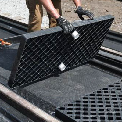 Railroad Track Pan Grate Support Pedestal (Composite Model) - Railroad Track Pans