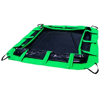 Self-Rising Walls Containment Berm 12x12 Copolymer, black, 1077 gallon capacity - Spill Containment Berms