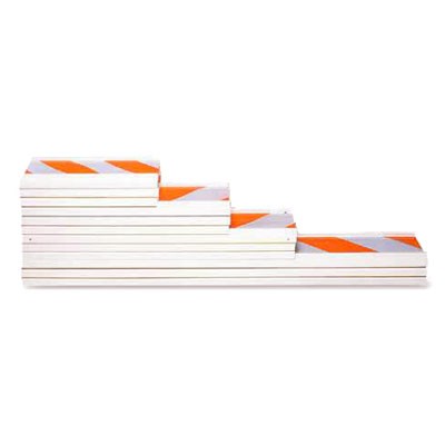 8" x 2' Safety Cone i-Beam Rail with Toggles, plastic - Traffic Safety Supplies