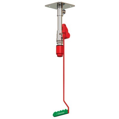 Ceiling Mount Drench Shower - Stainless Steel Pipe, 20 gal capacity - Emergency Showers & Eyewash
