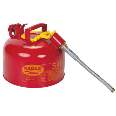 2 Gallon Type II Safety Can - 5/8" Spout, Red - Safety Cans