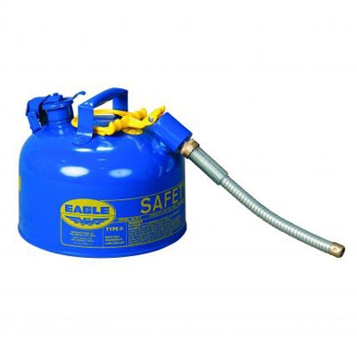 2 Gallon Type II Safety Can - 7/8" Spout, Blue - Safety Cans