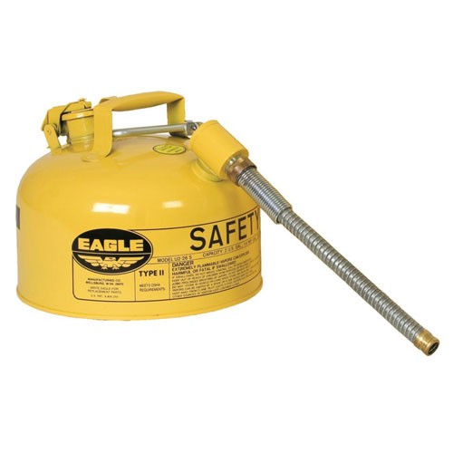 2 Gallon Type II Safety Can - 7/8" Spout, Yellow - Safety Cans