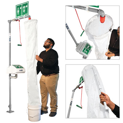 Safety Shower Test Kit, polyethylene - Emergency Showers & Eyewash