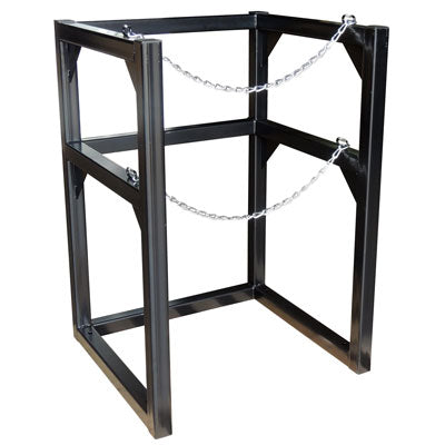 Single 22in Dia. Cryogenic Cylinder Rack, steel - Gas Cylinder Storage