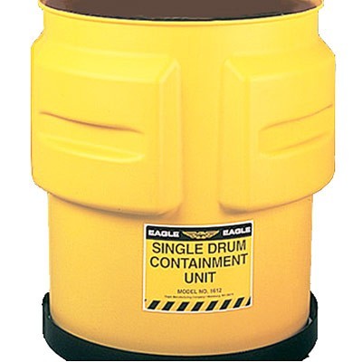 Single-Drum Dispensing Containment Unit, 65 gallon capacity - Spill Containment Pallets