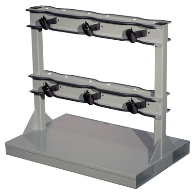 6-Gas Cylinder Forklift Pallet Back-to-Back Stand, steel - Gas Cylinder Storage