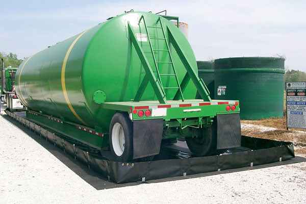 Secondary Spill Containment Berm, L Bracket Side Walls 12' x 50' x 12" - Spill Containment Berms