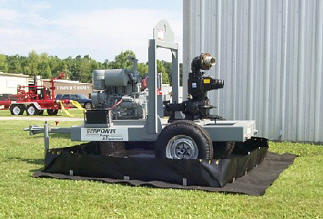 Secondary Spill Containment Berm, L Bracket Side Walls 6' x 6' x 12" - Spill Containment Berms