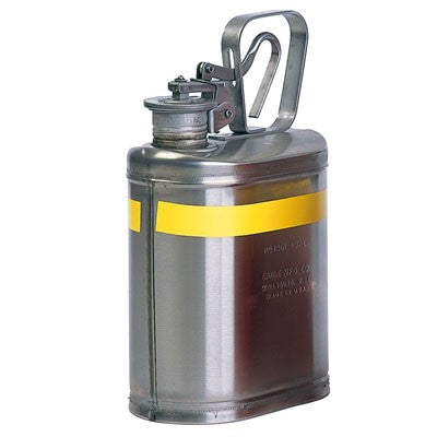 1-Gal Stainless Laboratory Container - NO Funnel, stainless steel - Safety Cans