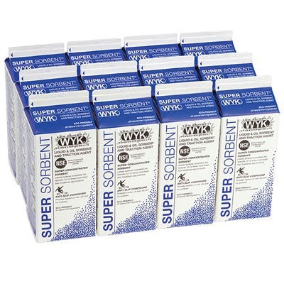 Super Sorbent - Case 12/2lb Cartons, 6 gallon capacity - Absorbent Sweep