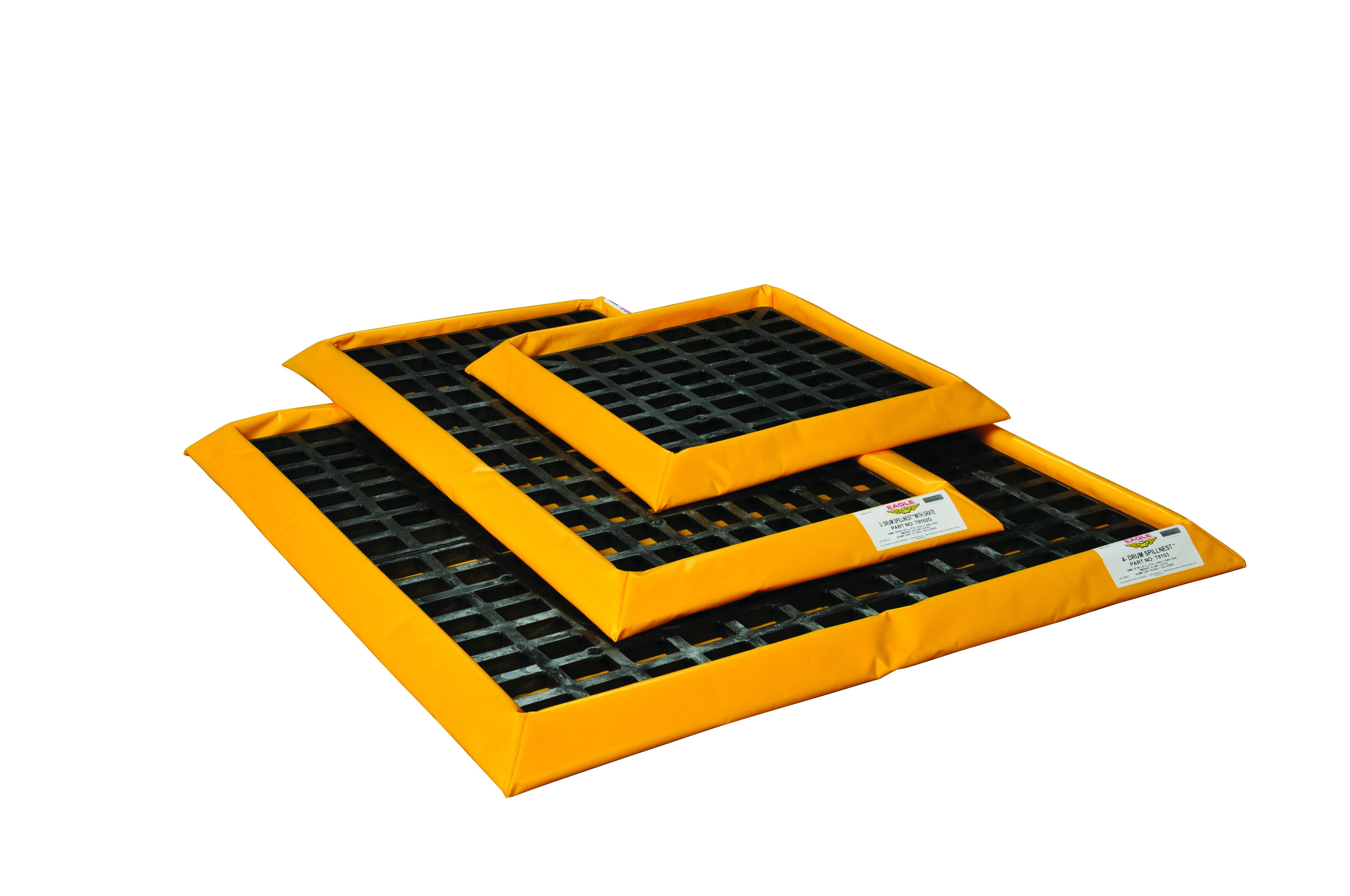 1-Drum Flexible Spill Pallet, w/Grates - manufacturer product image 2