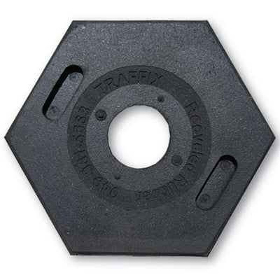 Traffic Delineator Tube Hexagonal Rubber Base - Traffic Safety Supplies