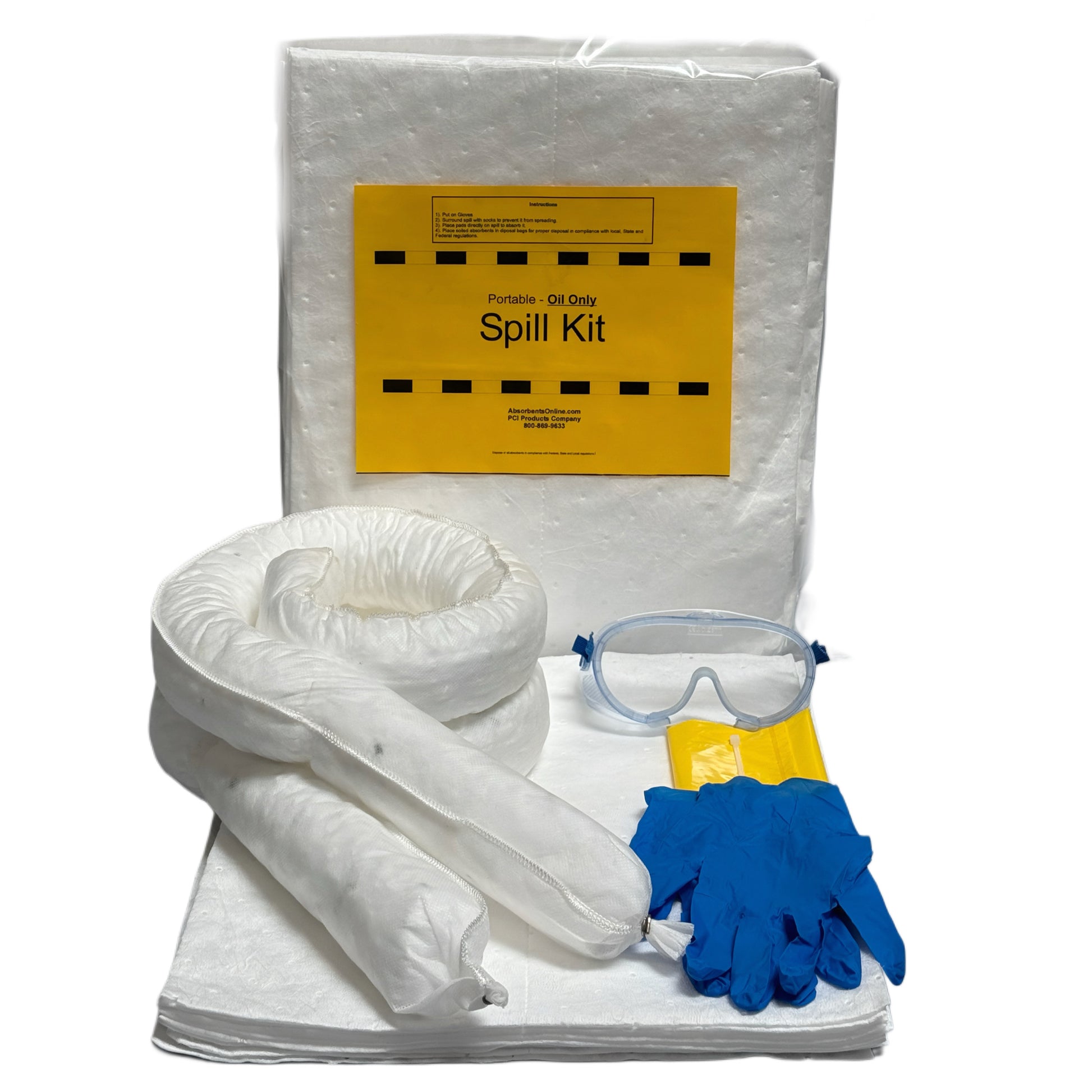 Portable Spill Kit, Oil Only - Spill Kits