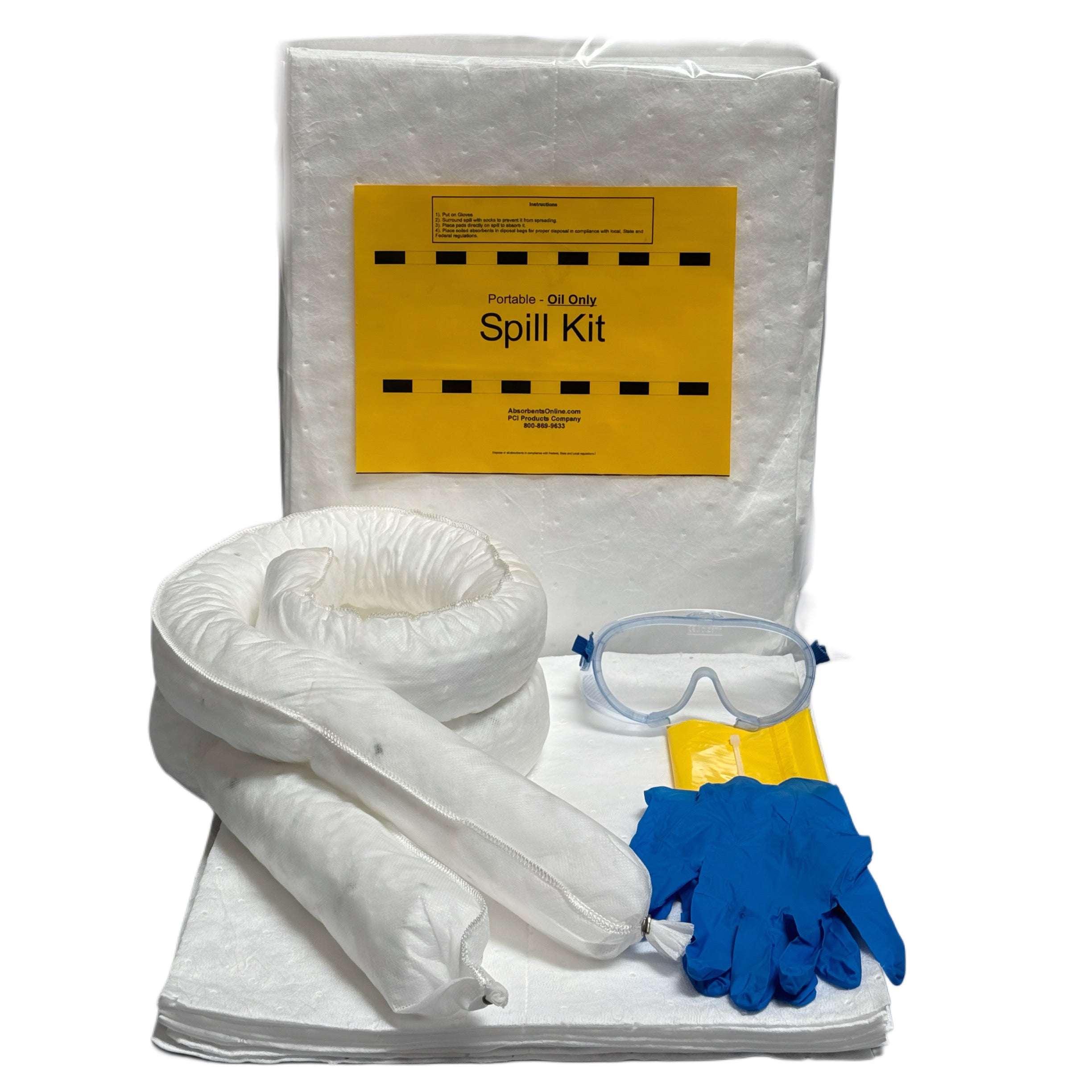 Portable Spill Kit, Oil Only - Spill Kits