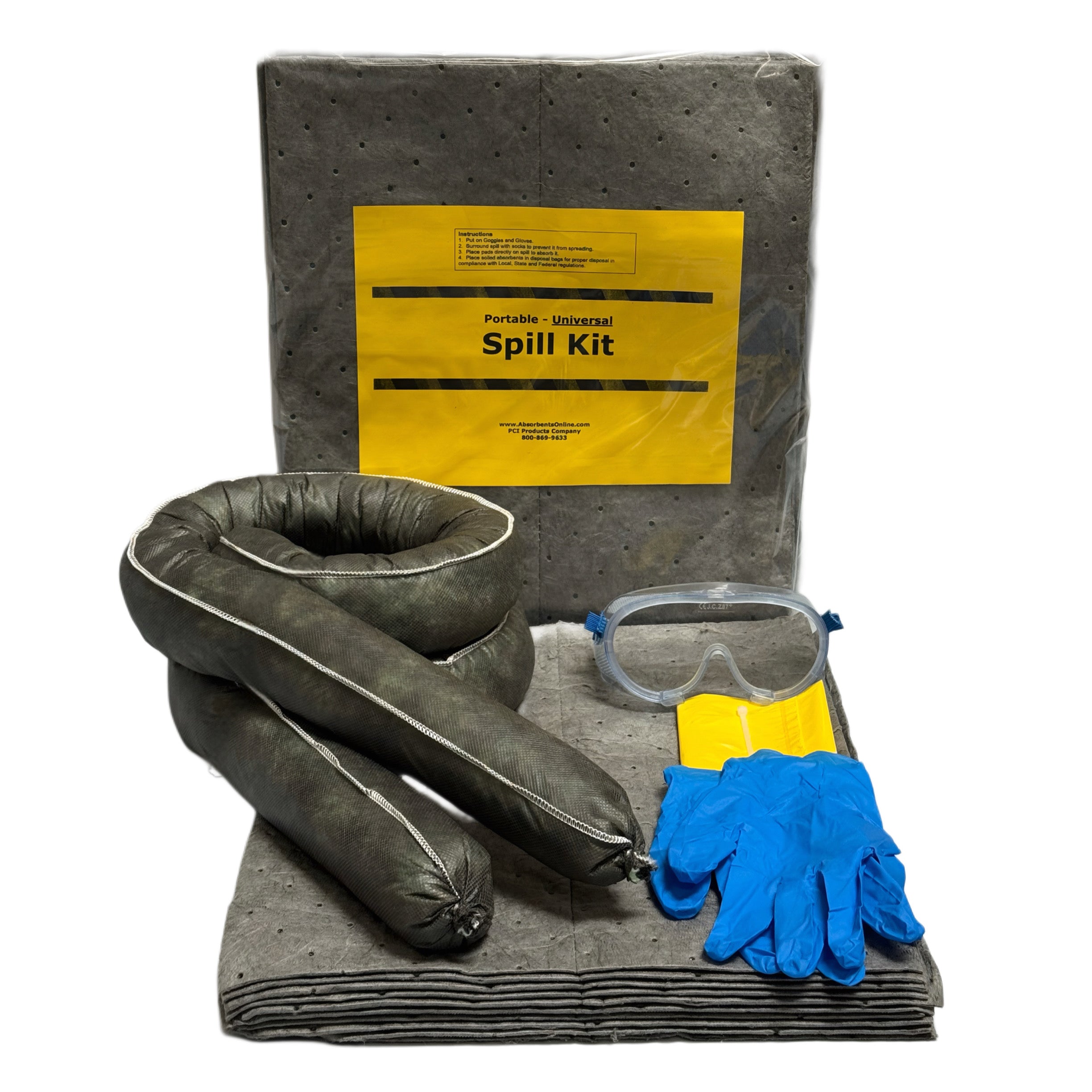 Portable Spill Kit, Universal - Spill Kits