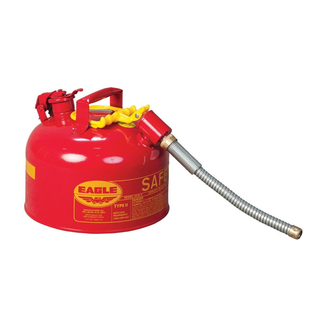 2 Gallon Type II Safety Can - 7/8" Spout, Red - manufacturer product image 1