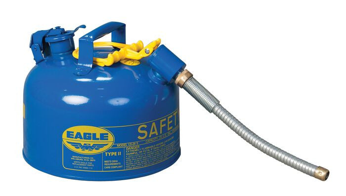 2 Gallon Type II Safety Can - 7/8" Spout, Blue - manufacturer product image 1