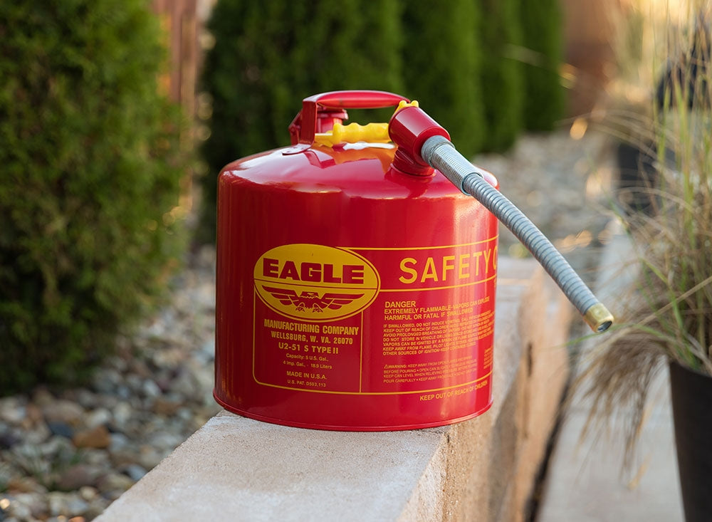 5 Gallon Type II Safety Can - 7/8" Spout, Red - manufacturer product image 4