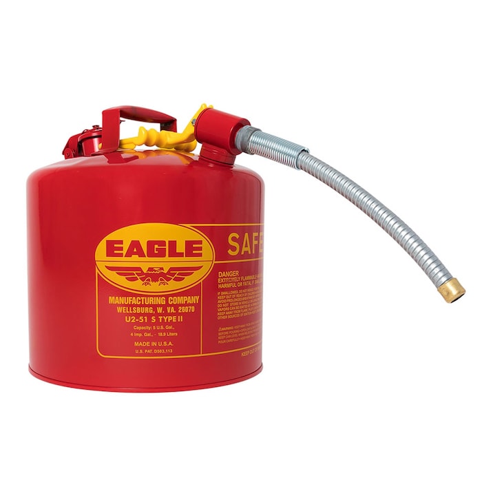 5 Gallon Type II Safety Can - 7/8" Spout, Red - manufacturer product image 1