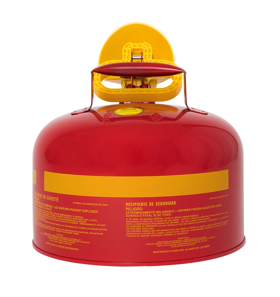 2.5-Gal Eagle Safety Gas Can for Flammables WITH Funnel, Red - manufacturer product image 4