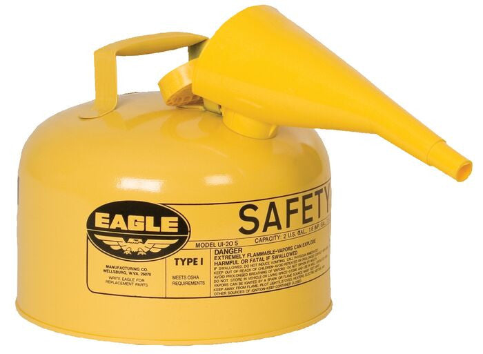 2.5-Gal Diesel Fuel Container WITH Funnel, Yellow - manufacturer product image 1