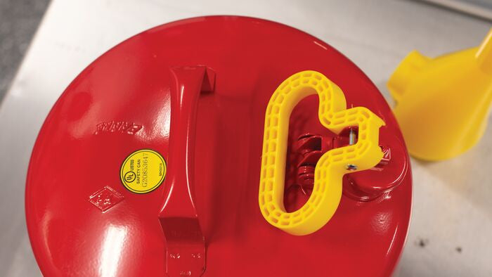 5-Gal Eagle Safety Gas Can for Flammables WITH Funnel, Red - manufacturer product image 2