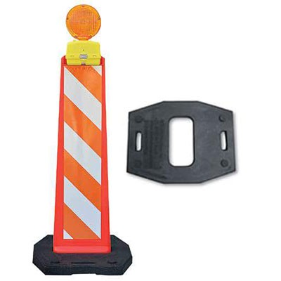 Vertical Panel Barricade 30lb Base Only, rubber - Traffic Safety Supplies