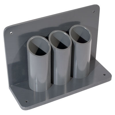 Wall/Bench Mount 2in LB Gas Cylinder Holder, 3 Bottles - Gas Cylinder Storage