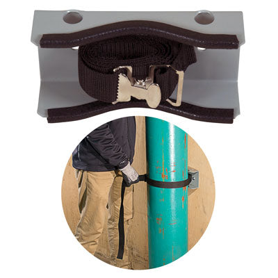 Wall Mount Single Gas Cylinder Bracket, steel - Gas Cylinder Storage