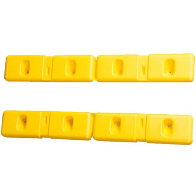 6 inch Wall Protector - Set of Two, yellow - Facility Protection