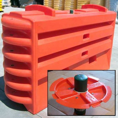 Water Filled Barrier Level Indicator Fill Cap, plastic - Traffic Safety Supplies