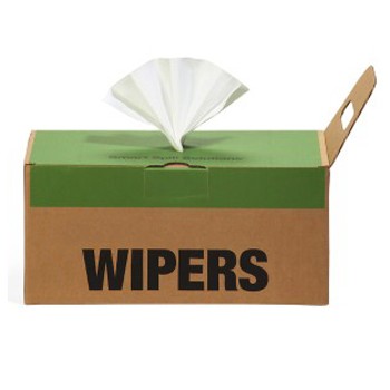 White Shop Towels, Heavy Duty, Z-FOLD BOX - Industrial Wipes & Rags