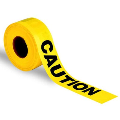Non-Reflective Caution Tape 1000ft Roll - Traffic Safety Supplies
