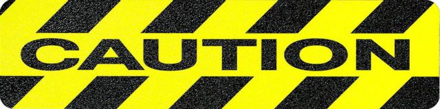 6-In CAUTION Non-Slip Tread, SINGLE TREAD - Safety Products