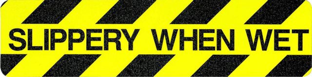 6-In SLIPPERY WHEN WET Treads, CASE of 50 - Safety Products